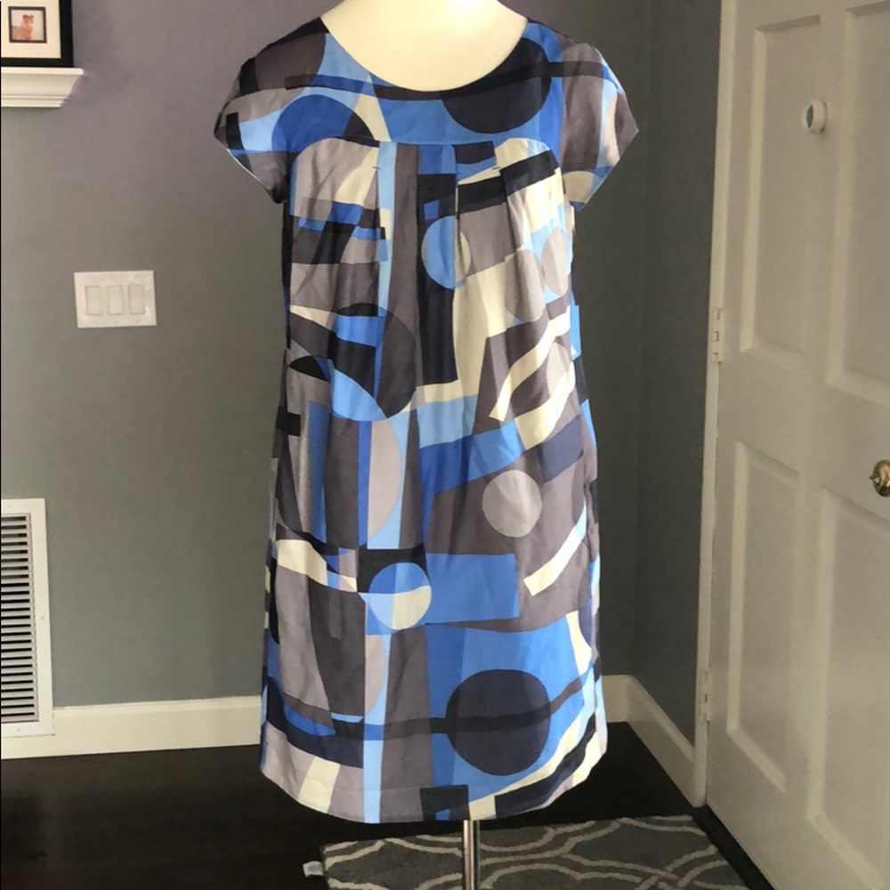 Vince Abstract Print Dress